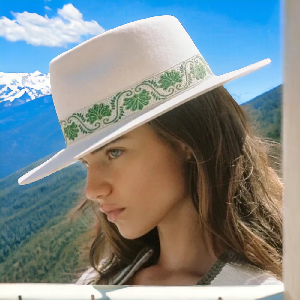 ☘️☘️LACK OF COLOR IVY BEVERLY WOOL FEDORA HAT - WHITE